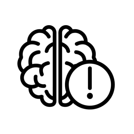 Pictogram brein uitroepteken